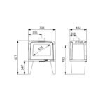Poêle à bois en fonte - SUPRA Paul Haut 10 kW – Image 12