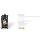 Poêle à bois en fonte THERMOROSSI Sofia Evo Easy 7.4 kW – Image 4