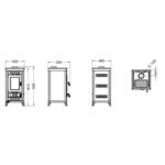 Poêle à bois en fonte THERMOROSSI Sofia Evo Easy 7.4 kW – Image 5