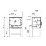 Poêle à bois étanche en fonte - SUPRA Adam Bûcher 7.3 kW – Image 5
