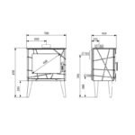 Poêle à bois étanche en fonte - SUPRA Usko 9.1 kW – Image 4