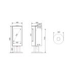 Poêle à bois étanche - SUPRA Chloé sur pied 7 kW – Image 3