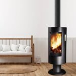 Poêle à bois étanche - SUPRA Chloé sur pied 7 kW – Image 2