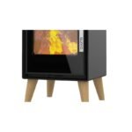 Poêle à bois étanche - SUPRA Jacco pieds bois 4.8 kW – Image 5