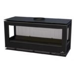 Poêle à bois moderne pose libre suspendu ou avec bûcher BRONPI Cairo 11 03C Box 13 kW – Image 5