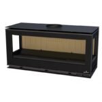 Poêle à bois moderne pose libre suspendu ou avec bûcher BRONPI Cairo 11 03C Box 13 kW – Image 6