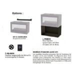 Poêle à bois moderne pose libre suspendu ou avec bûcher BRONPI Cairo 11 03C Box 13 kW – Image 7