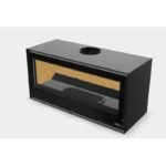Poêle à bois moderne pose libre suspendu ou avec bûcher BRONPI Cairo 110 Box 15 kW – Image 12