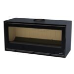 Poêle à bois moderne pose libre suspendu ou avec bûcher BRONPI Cairo 110 Box 15 kW – Image 5