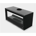 Poêle à bois moderne pose libre suspendu ou avec bûcher BRONPI Cairo 110 Box 15 kW – Image 10