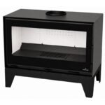 Poêle à bois moderne sur pieds BRONPI Cairo 903C Box 13 kW – Image 2