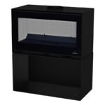 Poêle à bois raccordable avec bûcher BRONPI Cairo 90 Box 13 kW – Image 2