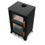 Poêle à bois raccordable avec four - BRONPI Hilton-H 6 kW – Image 3