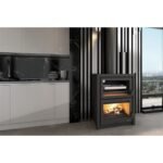 Poêle à bois raccordable avec four BRONPI Vulcano 14 kW – Image 2