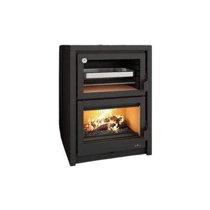 Poêle à bois raccordable avec four BRONPI Vulcano 14 kW