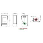 Poêle à bois raccordable THERMOROSSI Zen W 4.8 kW – Image 9