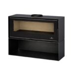 Poêle à bois ventilé avec range bûches BRONPI Bimba 90 15 kW – Image 2