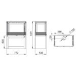 Poêle à bois ventilé silencieux raccordable 3 faces BRONPI Versailles 10 kW – Image 9
