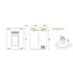 Poêle à granules d'angle canalisable ORIGINE PHEBO Asia Plus 12.7 kW – Image 4