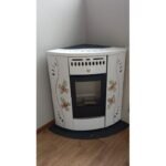 Poêle à granulés d'angle en céramique ORIGINE PHEBO Gaia 5S 12.2 kW – Image 4