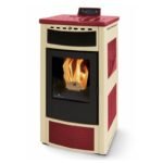 Poêle à granules en céramique ORIGINE PHEBO Maia Bicolore 12.7 kW – Image 2