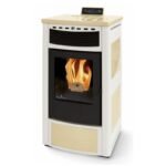 Poêle à granules en céramique ORIGINE PHEBO Maia Bicolore 12.7 kW – Image 3