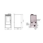 Poêle à granules étanche INTERSTOVES Marina 11 kW – Image 5