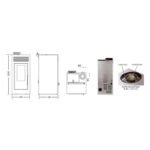 Poêle à granules étanche INTERSTOVES Marina Concentrique 13 kW – Image 5