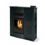Poêle à granules extra-plat céramique ORIGINE PHEBO Iris Maxi 11.5 kW – Image 2