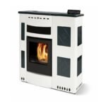 Poêle à granules extra-plat céramique ORIGINE PHEBO Iris Maxi 11.5 kW – Image 3