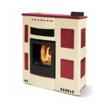 Poêle à granules extra-plat céramique ORIGINE PHEBO Iris Maxi 11.5 kW – Image 4