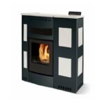 Poêle à granules extra-plat céramique ORIGINE PHEBO Iris Maxi 11.5 kW – Image 5