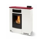 Poêle à granules extra plat céramique ORIGINE PHEBO Talia 11.5 kW