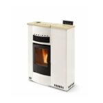 Poêle à granules extra plat céramique ORIGINE PHEBO Talia Maxi 11.5 kW
