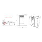 Poêle à granules extra plat ORIGINE PHEBO Hera 11.5 kW – Image 5