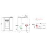 Poêle à granules extra plat ORIGINE PHEBO Hera Maxi 11.5 kW – Image 4
