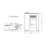 Poêle à granules extra plat ORIGINE PHEBO Hera Reverse 11.5 kW – Image 5