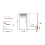 Poêle à granules ORIGINE PHEBO Nikè 12.7 kW – Image 6