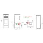 Poêle à granules ORIGINE PHEBO Penelope 12.7 kW – Image 6