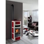 Poêle à granules en céramique ORIGINE PHEBO Calipso Bicolore 12.7 kW – Image 6