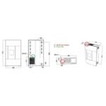 Poêle à granules extra plat céramique ORIGINE PHEBO Chimera 4.7 kW – Image 14
