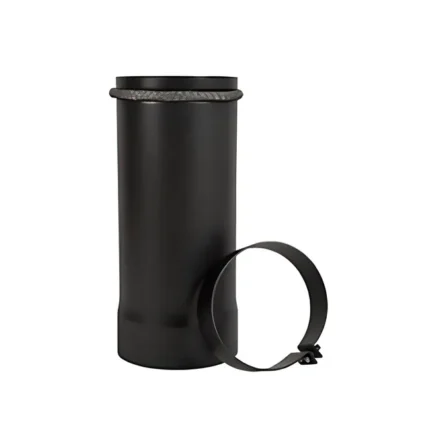 TUYAU DE FUMÉE TÉLESCOPIQUE NOIR -150 mm