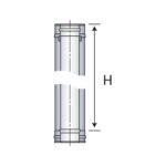 Elément droit PGI longueur 100 cm diamètre 80-130 mm noir graphite (RAL 9030) Réf. 37080705/9030 – Image 10