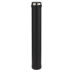 Elément droit PGI longueur 100 cm diamètre 80-130 mm noir graphite (RAL 9030) Réf. 37080705/9030